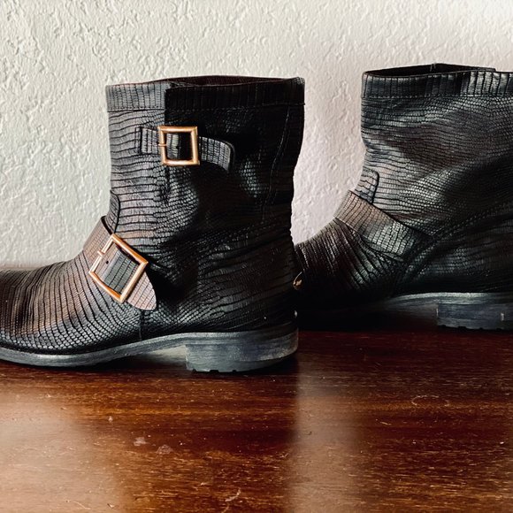 Jimmy Choo Leather Biker Boots - Picture 4 of 4